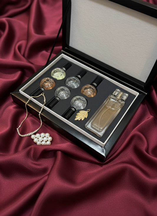 Coffret 7 Jours d’Élégance – 6 Parfums au Choix (18ml)+ Parfum (50ml)